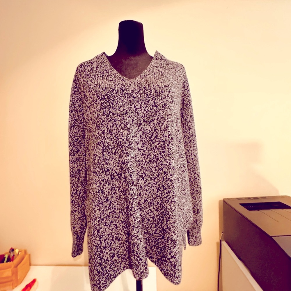 Athlete Switchback Pullover Sweater Black Marl - image 4